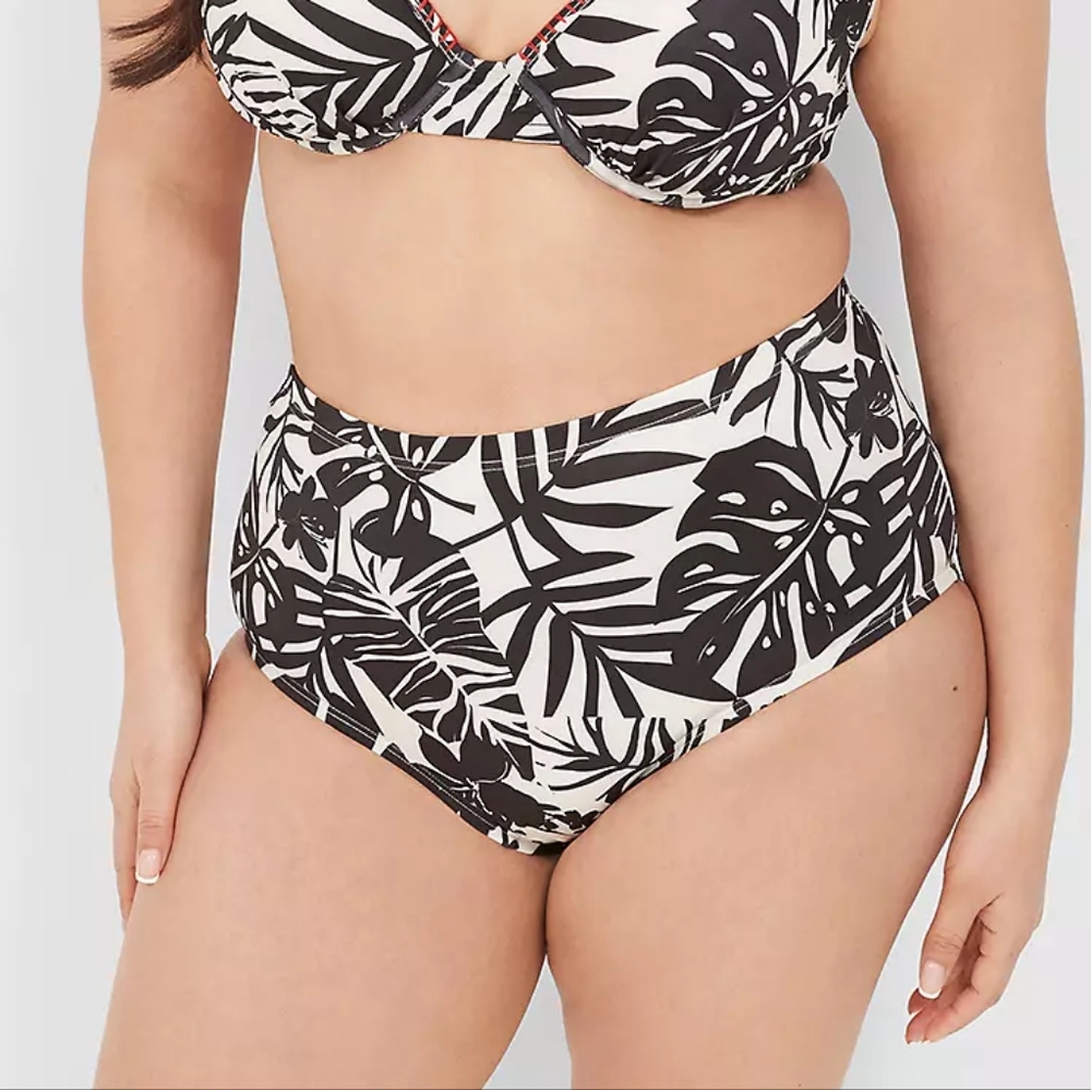 Palm Print Swim Brief